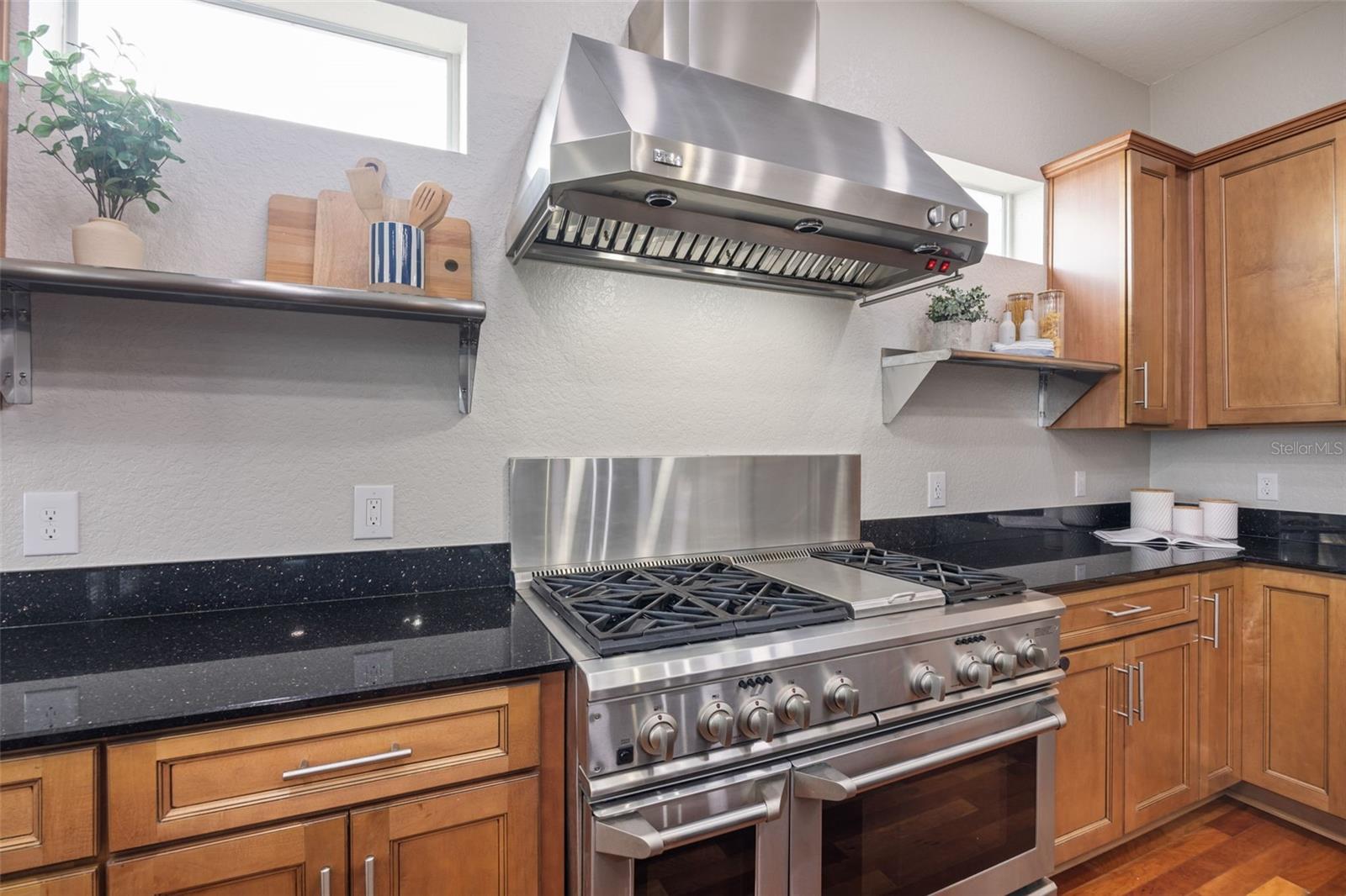Ample countertop space.