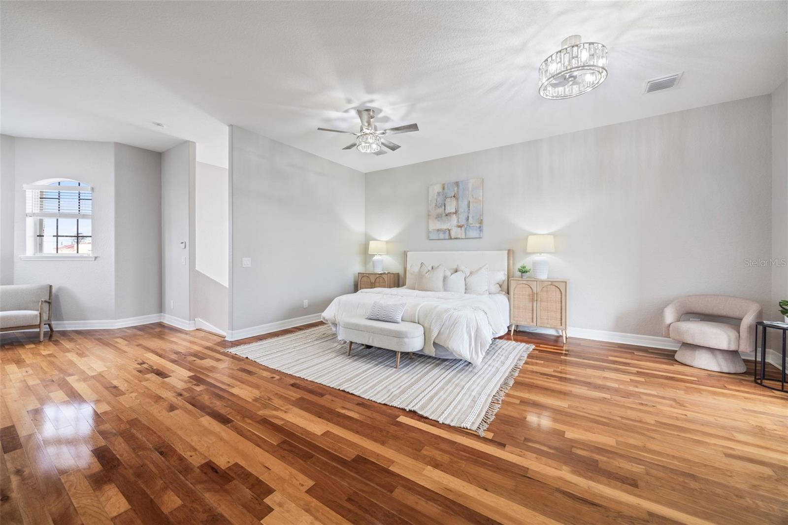 Master bedroom suite.