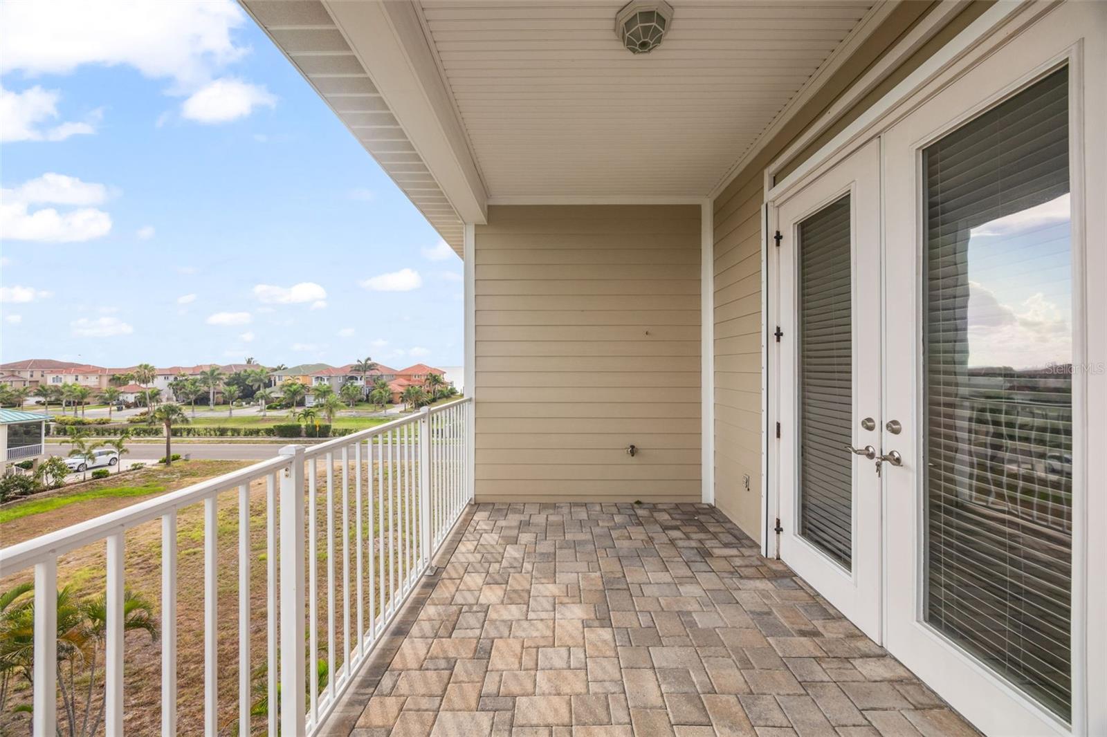 Master balcony overlooking the bay.