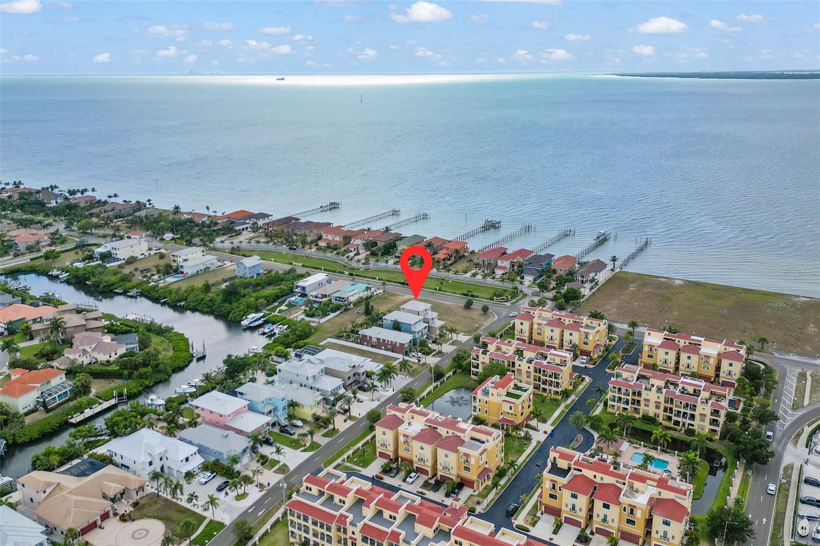 Aerial shot of the home.