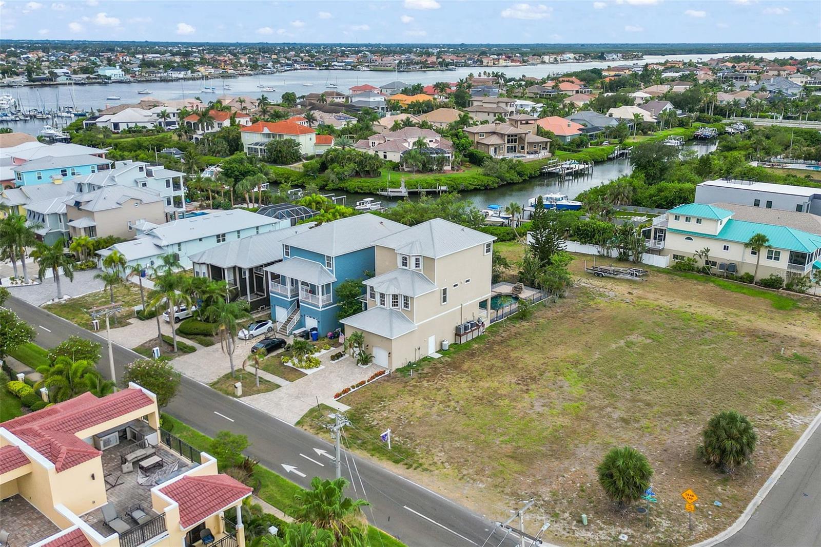 Aerial shot of the home.