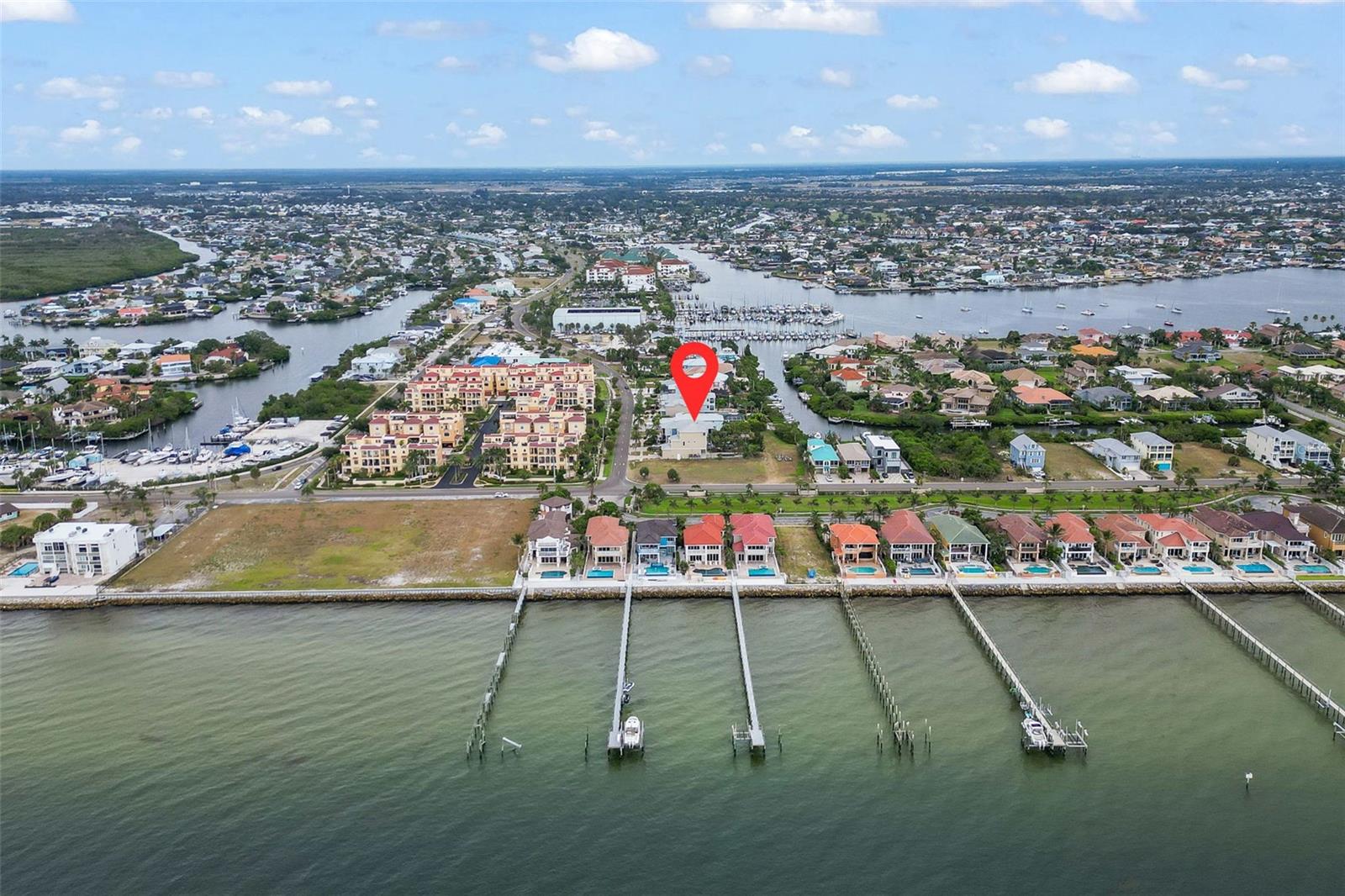 Aerial shot of the home.