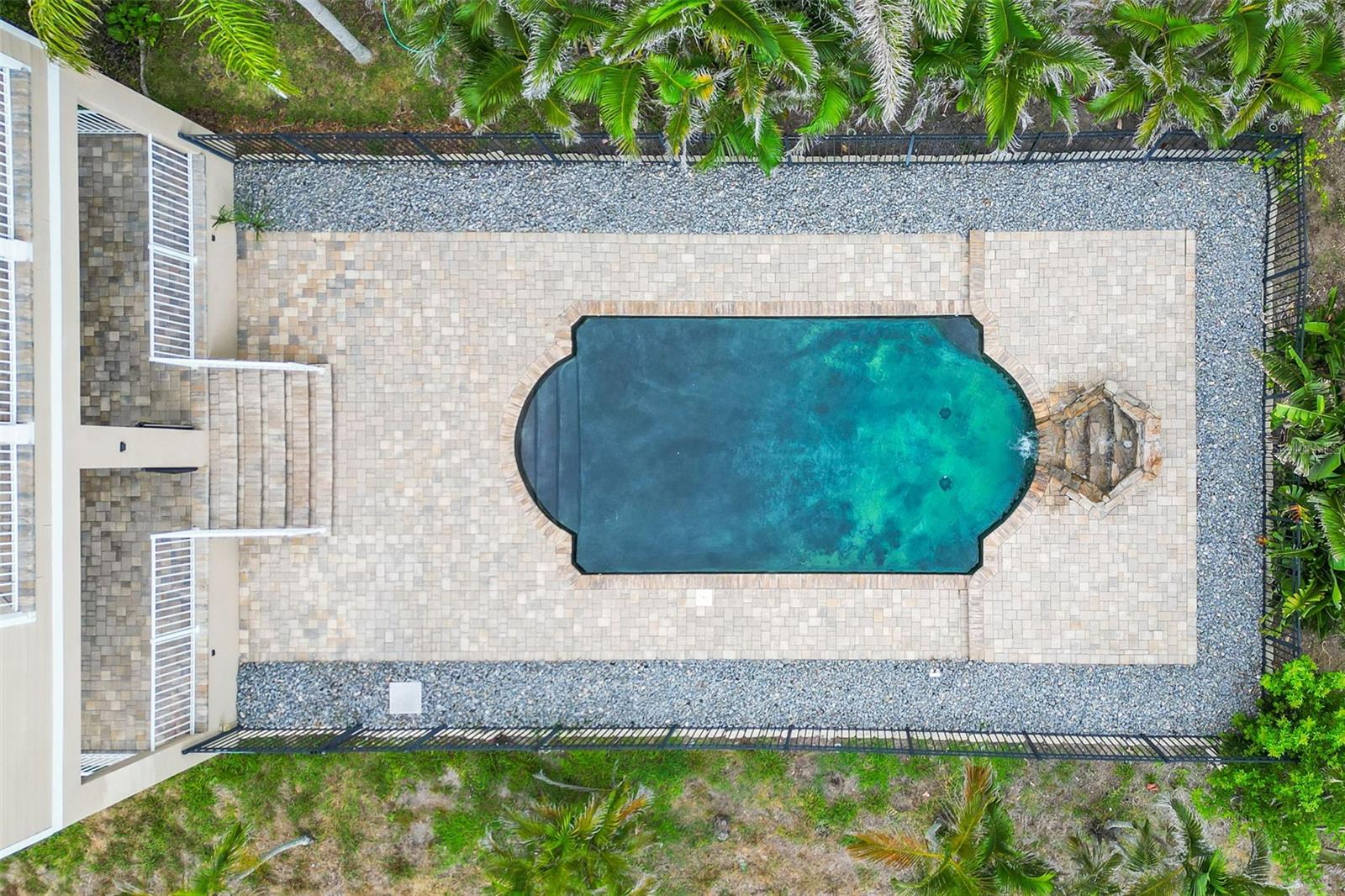 Beautiful pool for entertainment.