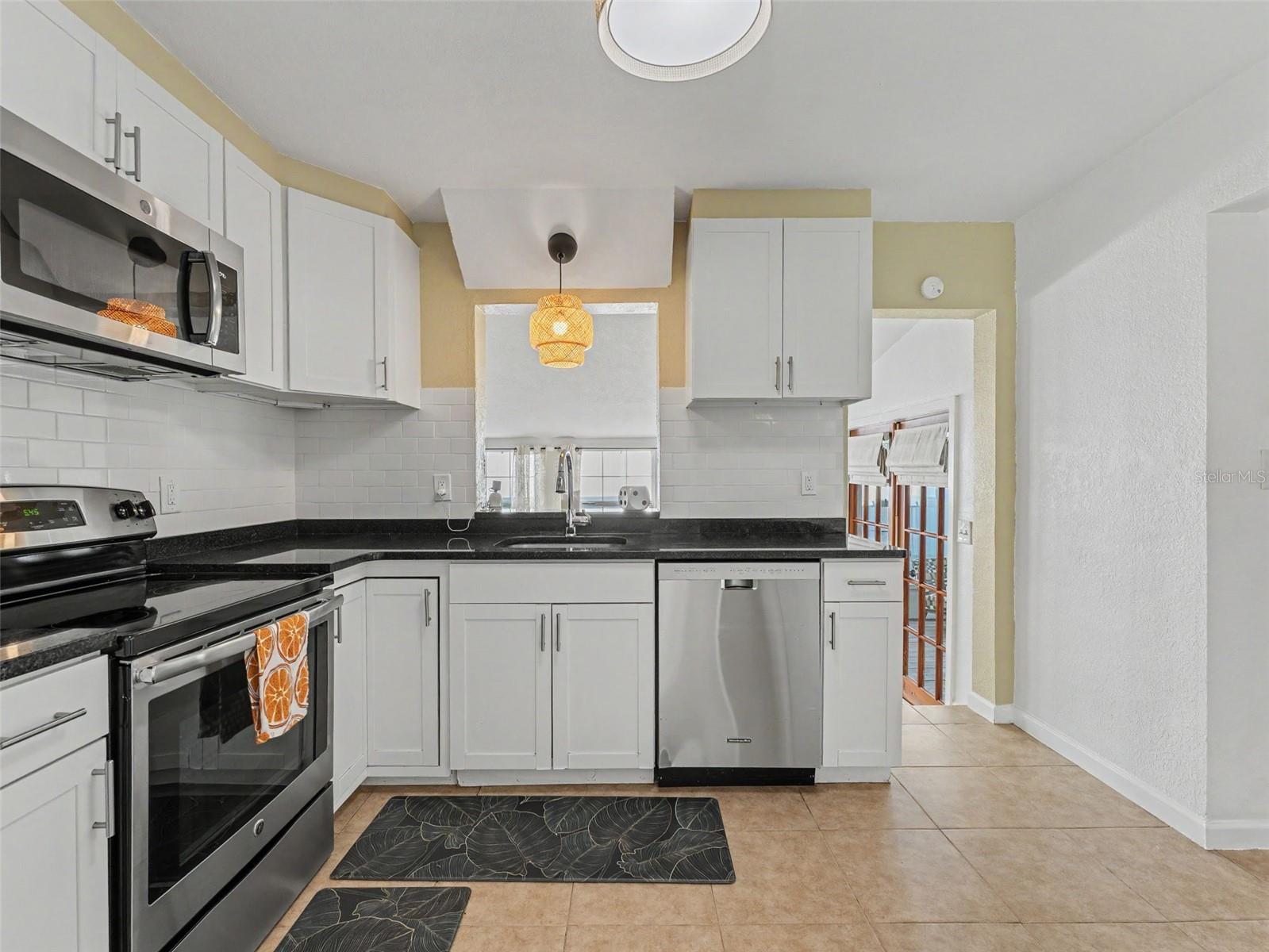 kitchen into family room