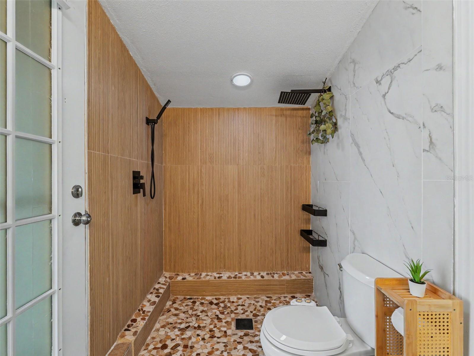 added shower