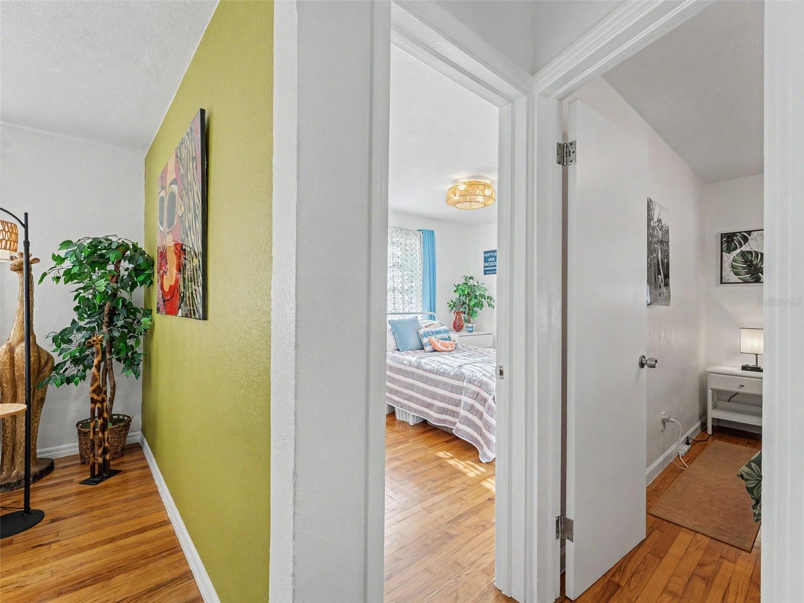 hallway off living room