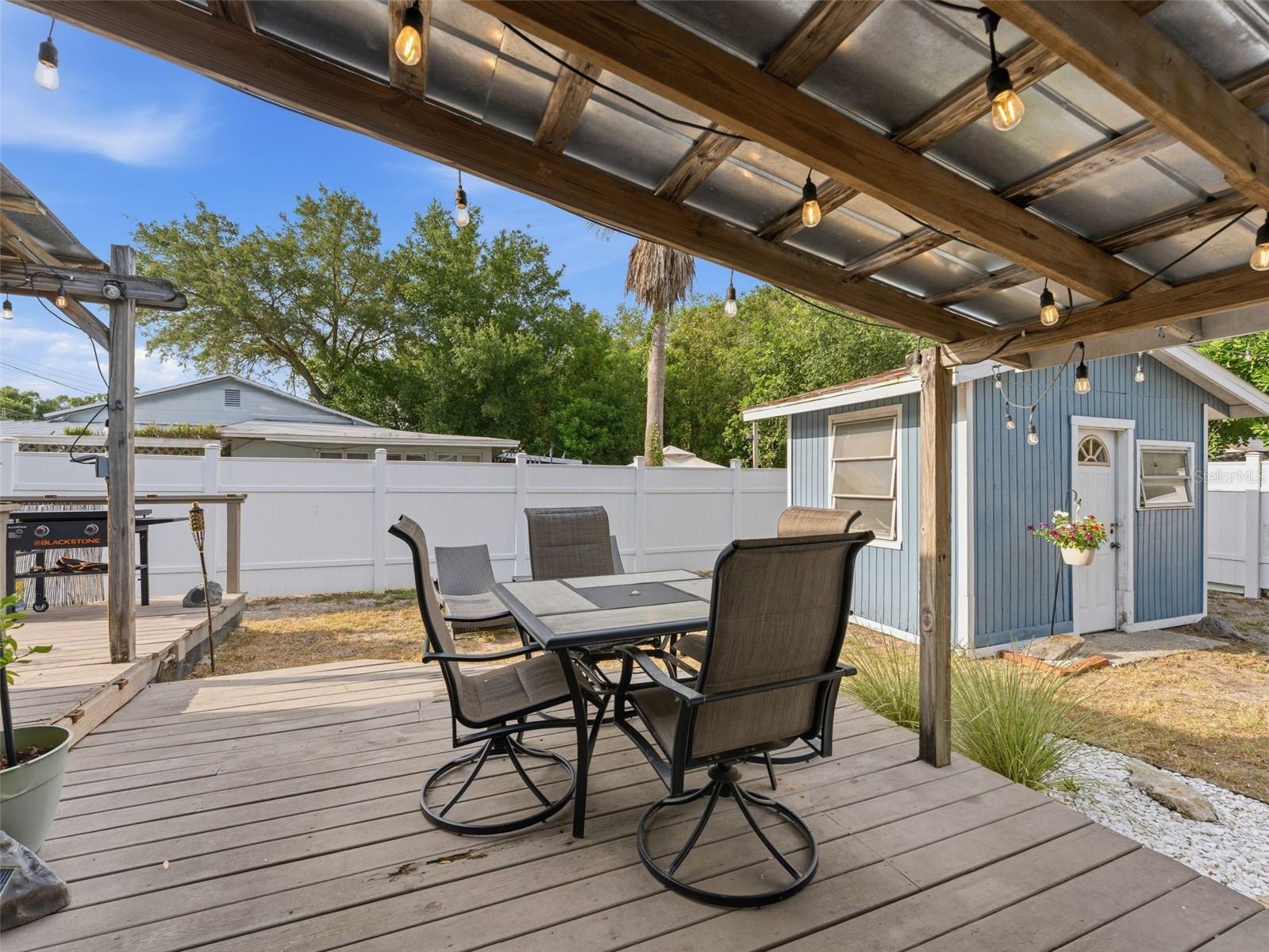 side deck sitting area