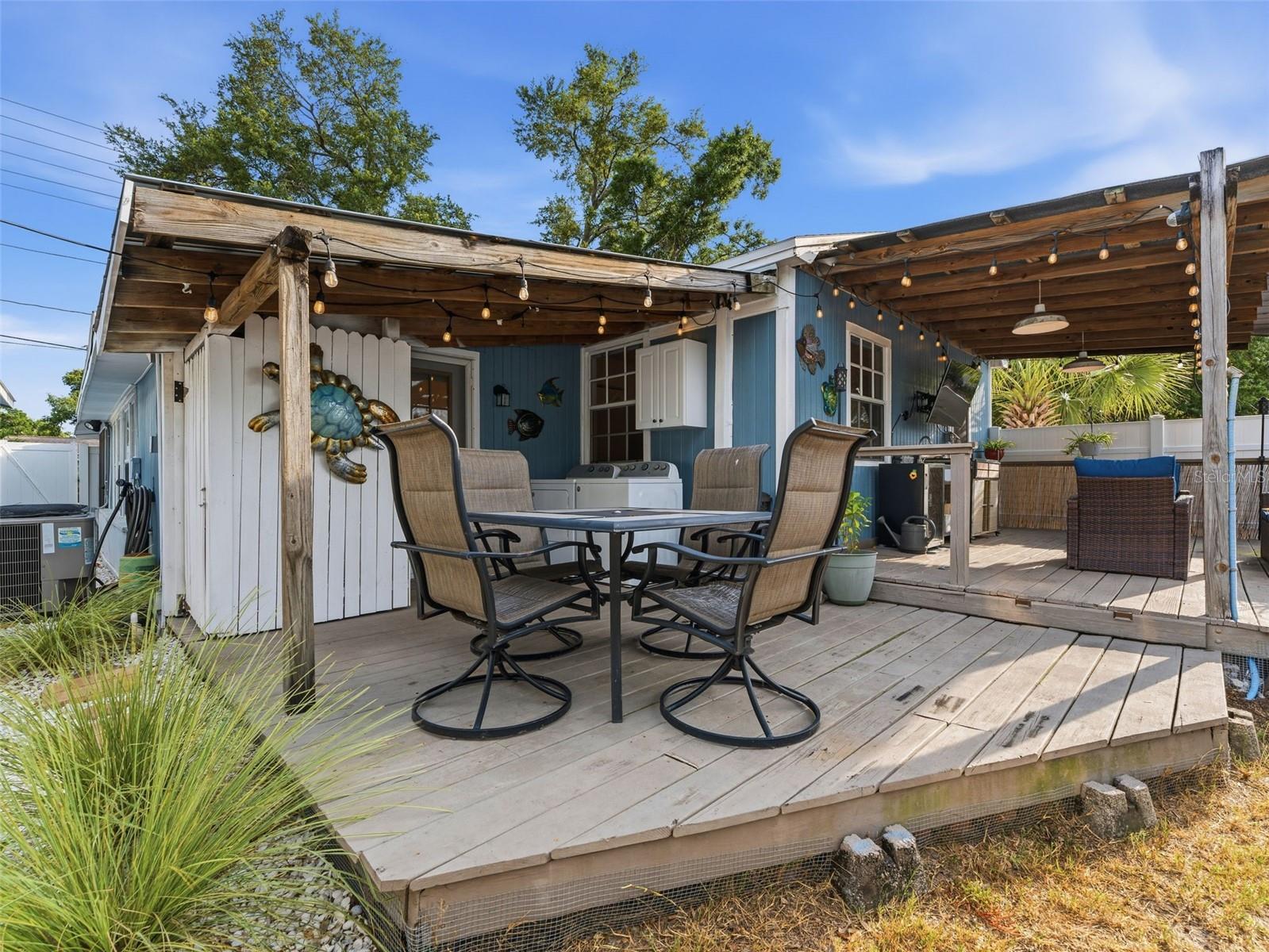 side deck sitting area