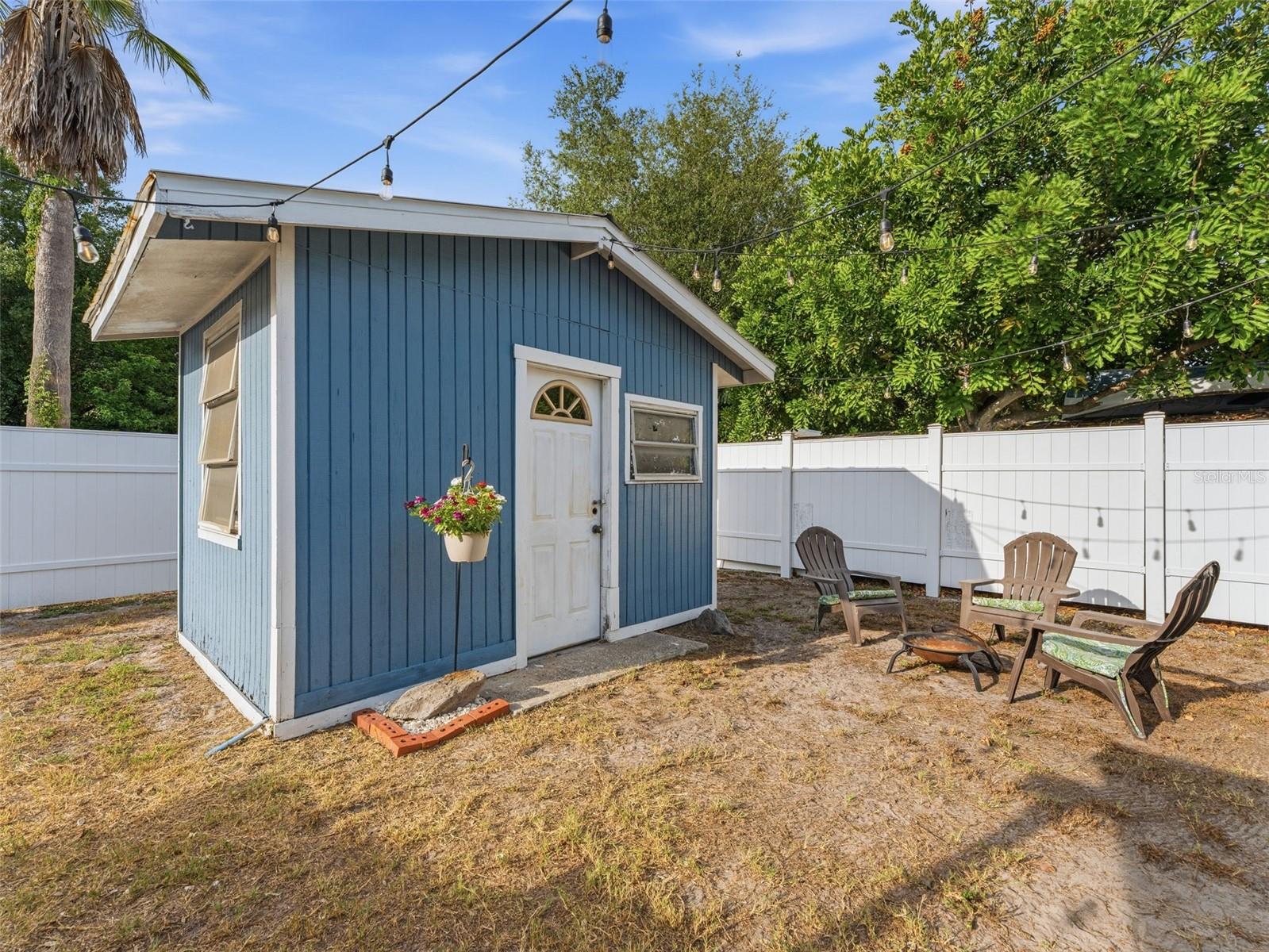outdoor shed