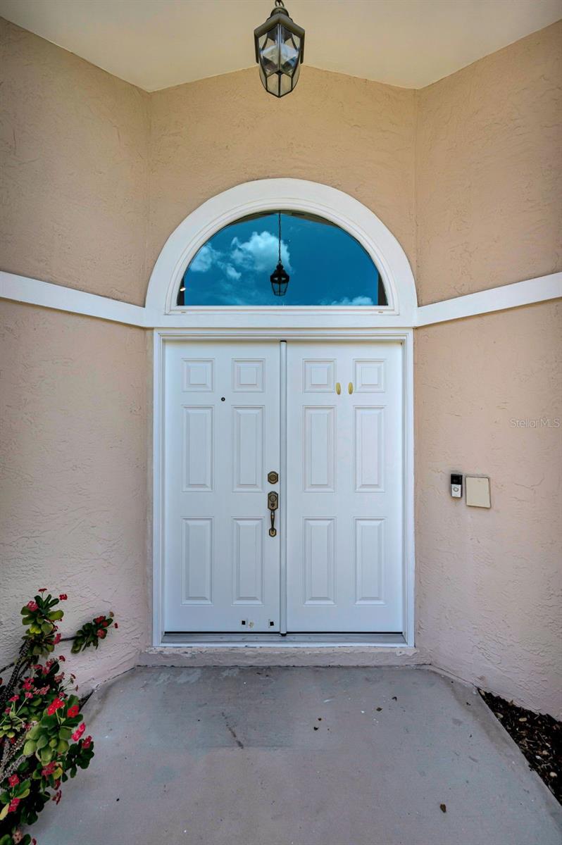 Newer Double Front Doors-Window