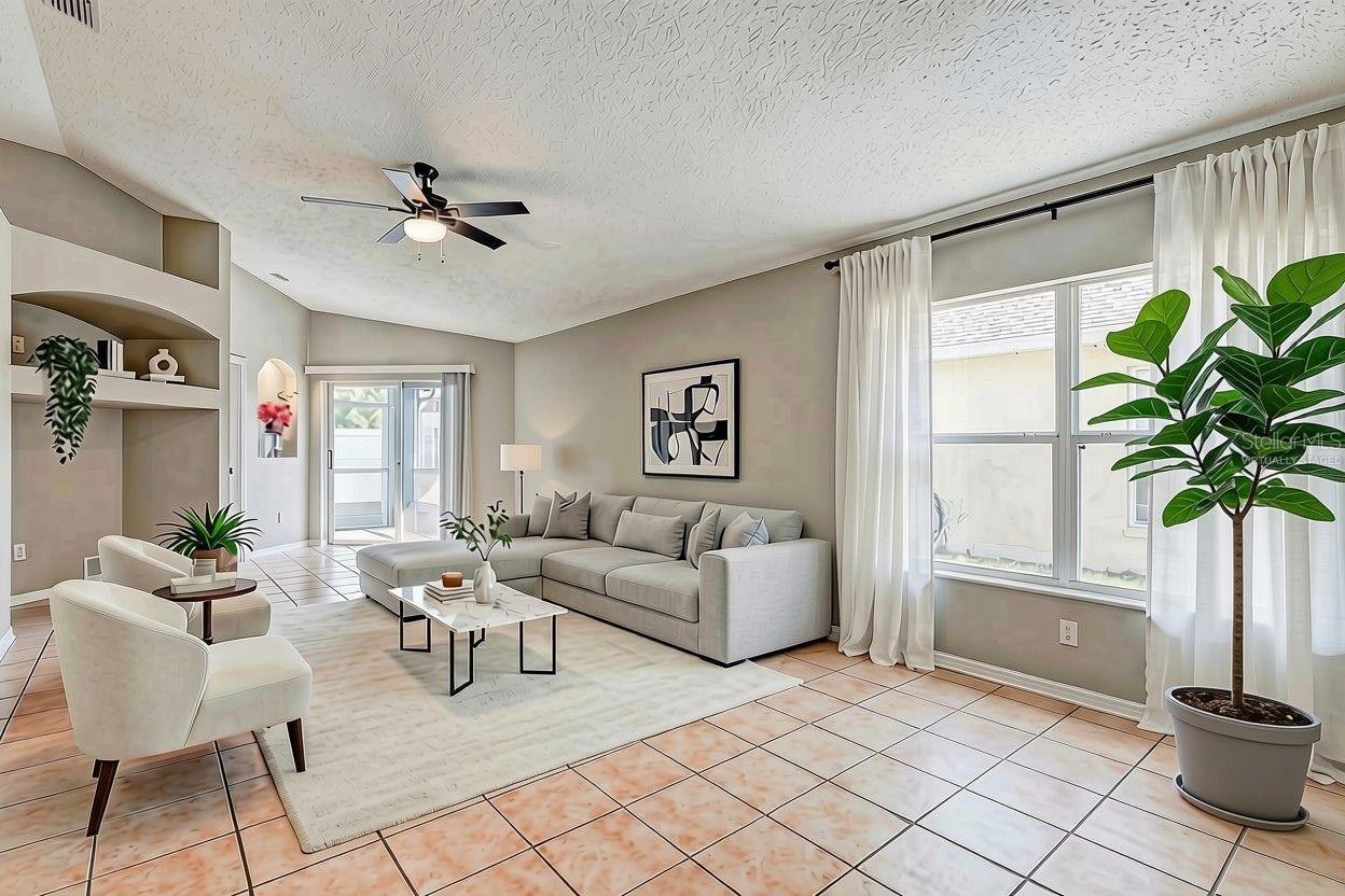 Living Room - Virtually staged