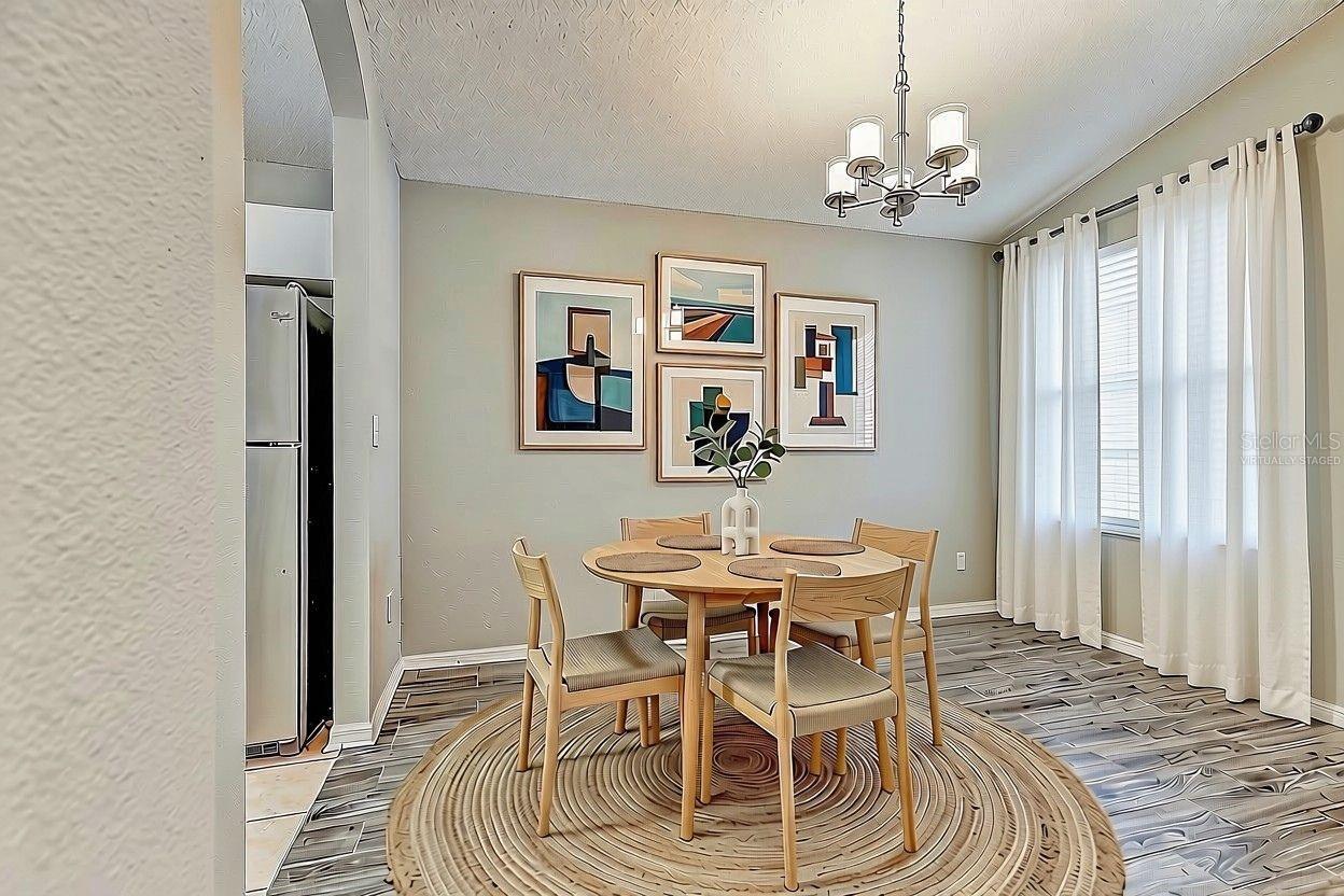 Dining room - Virtually staged