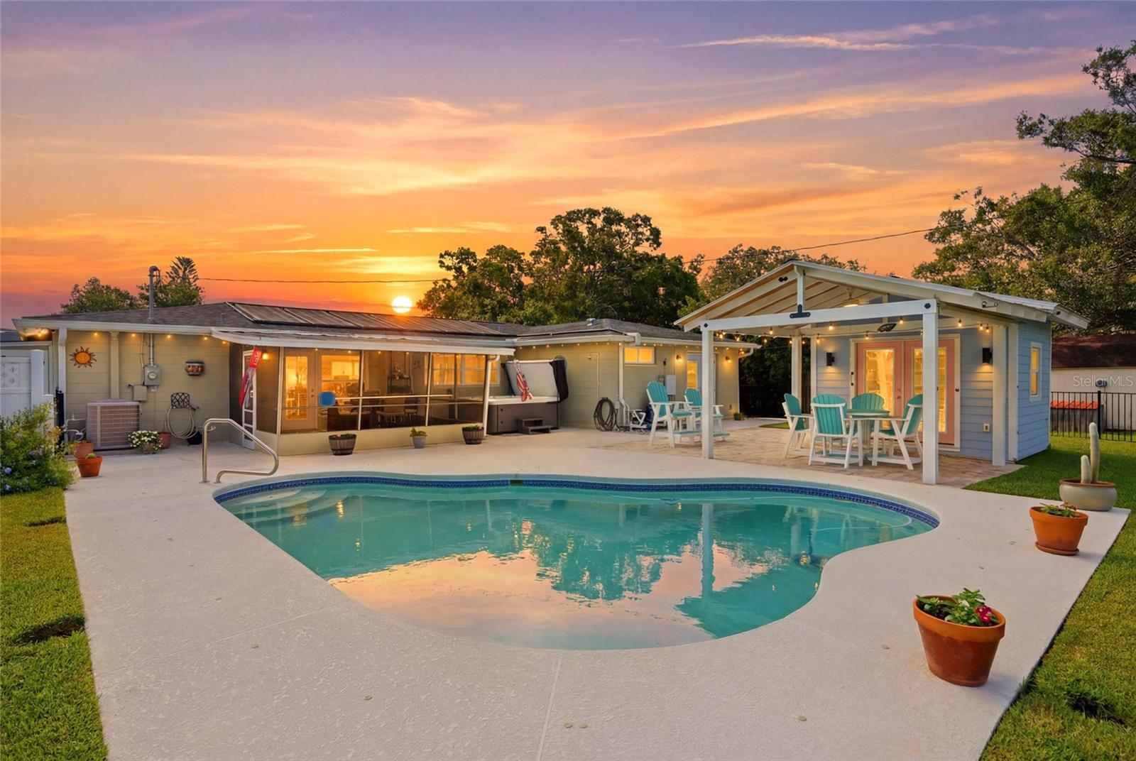 Pool side cabana