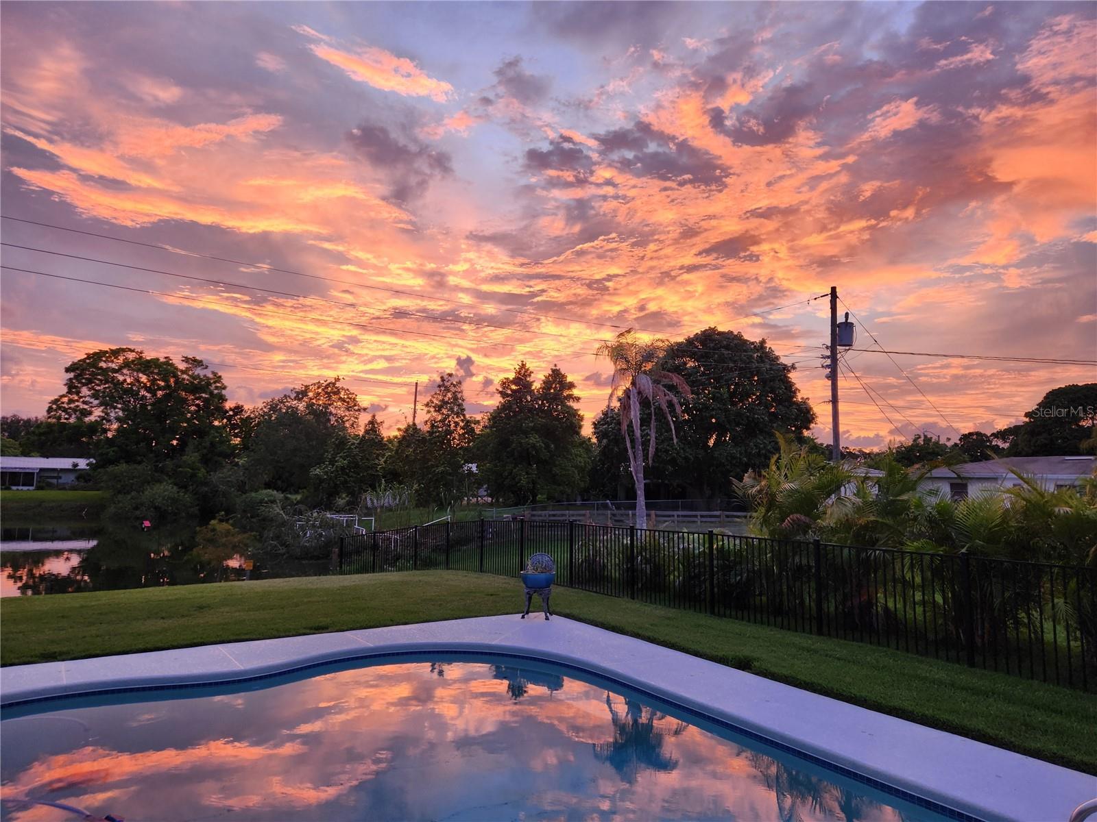 Sunsets from backyard