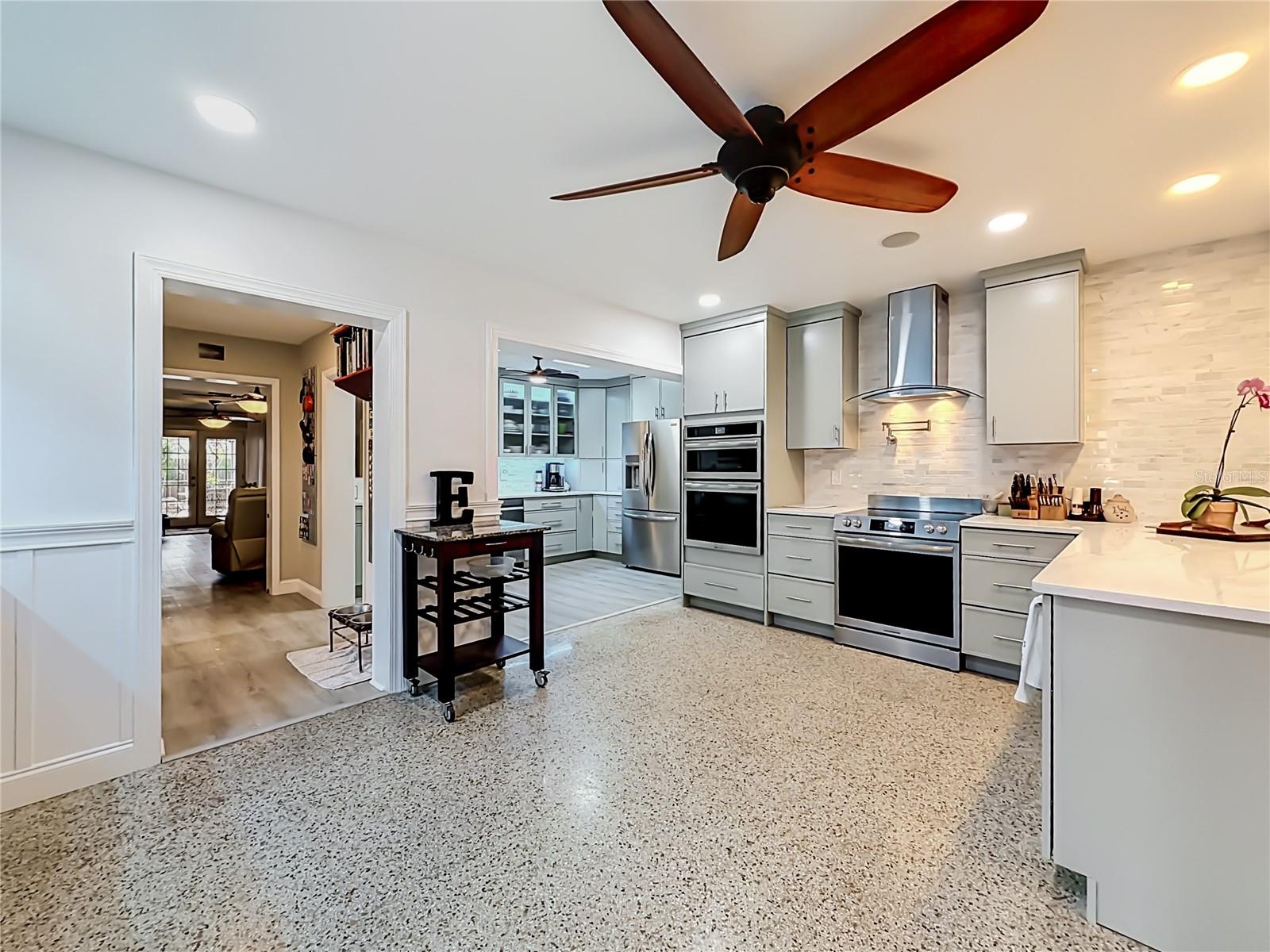 Front Hallway view of kitchen