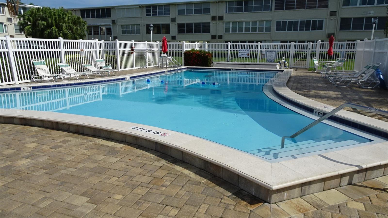 Pavers and plenty of chairs available.