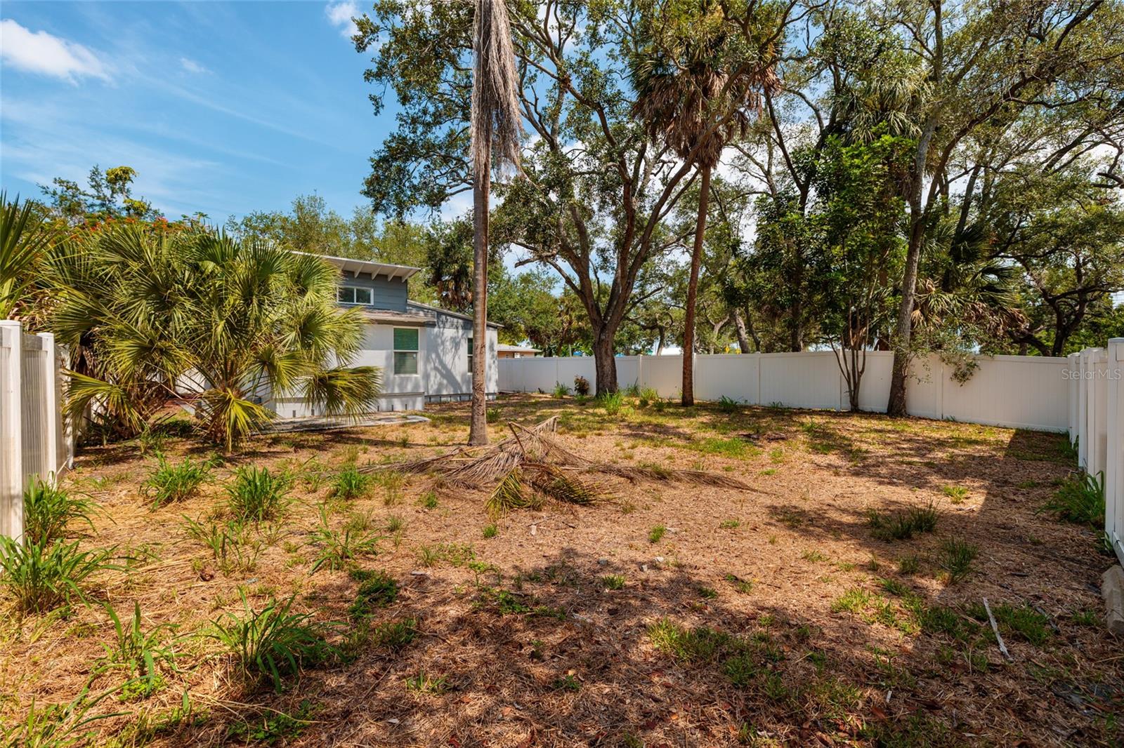 Backyard facing Salt Creek
