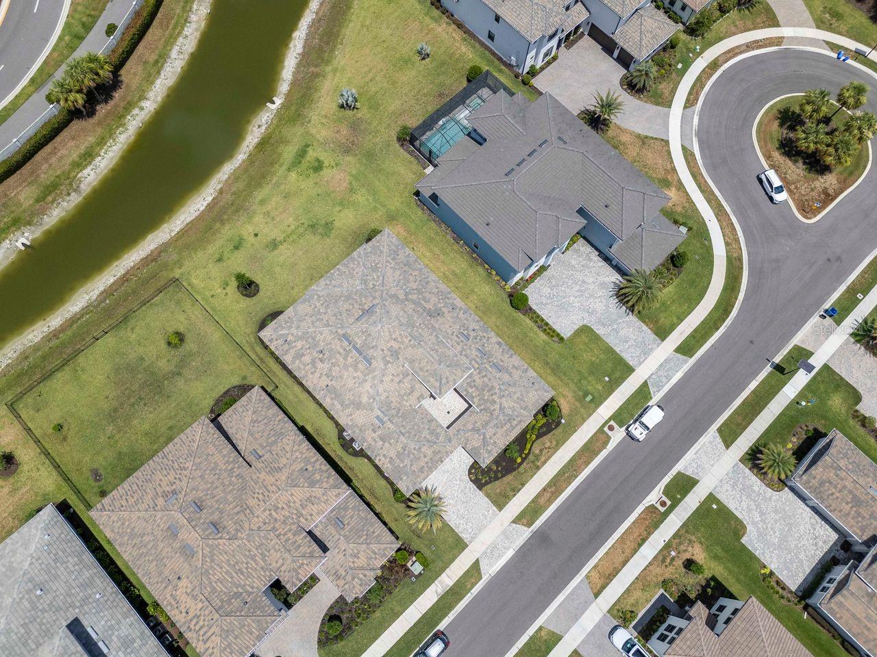 Aerial View of Home - .29 Acre Lot - Located on a Cul-De-Sac Street - No REAR Neighbors