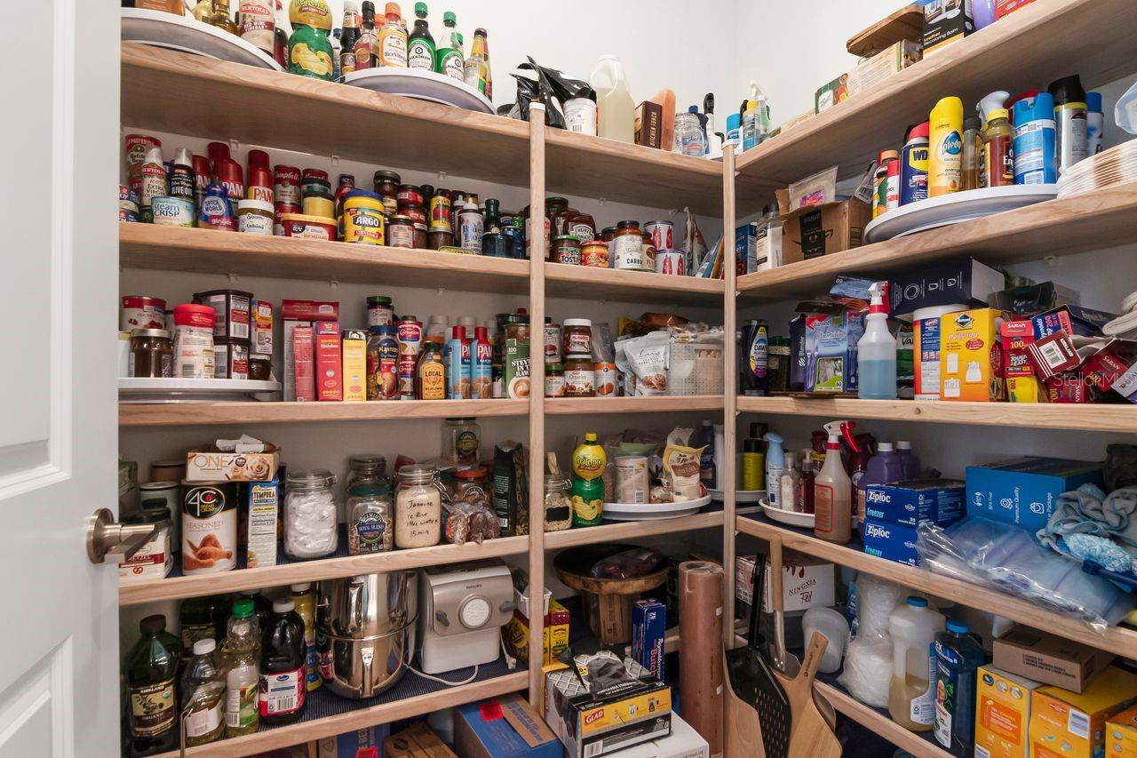 Pantry Closet with upgraded Shelving