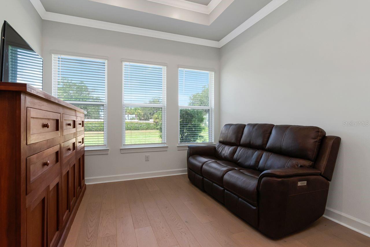 Primary Suite - Extended Sitting Room Area - Be Creative and use for Gym, Home Office,Media, Library, Wellness and Meditation Area and more