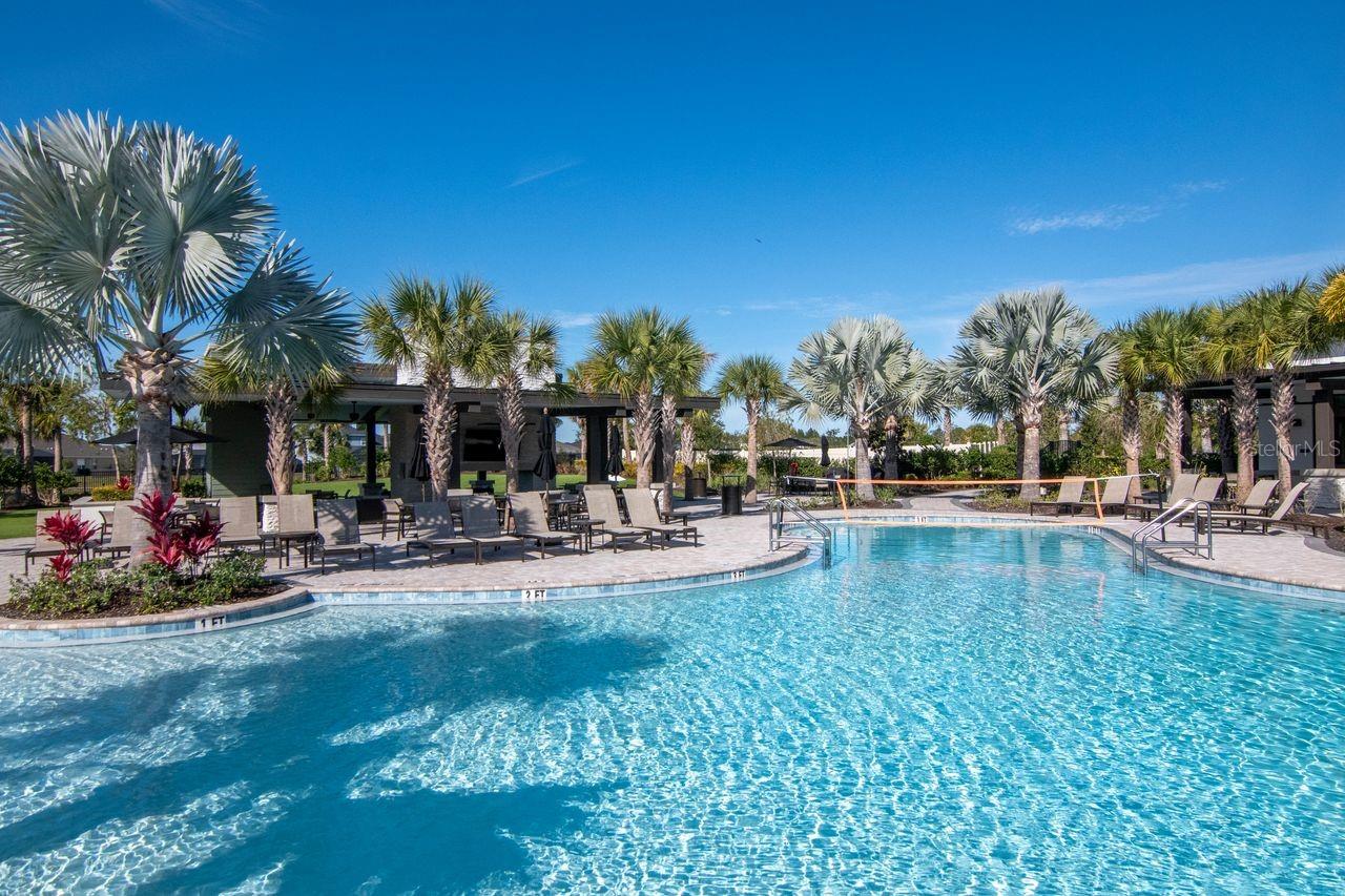 Resort Style Pools - Club House - Secondary Entertainment Areas - Lounge Chairs