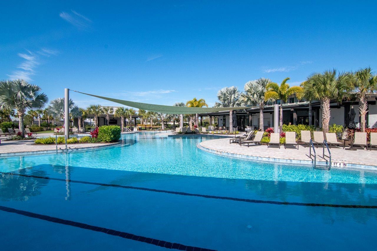 Resort Style Pools - Club House - Secondary Entertainment Areas - Lounge Chairs