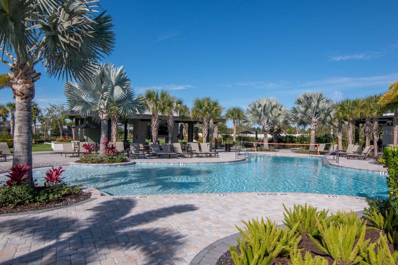 Resort Style Pools - Club House - Secondary Entertainment Areas - Lounge Chairs