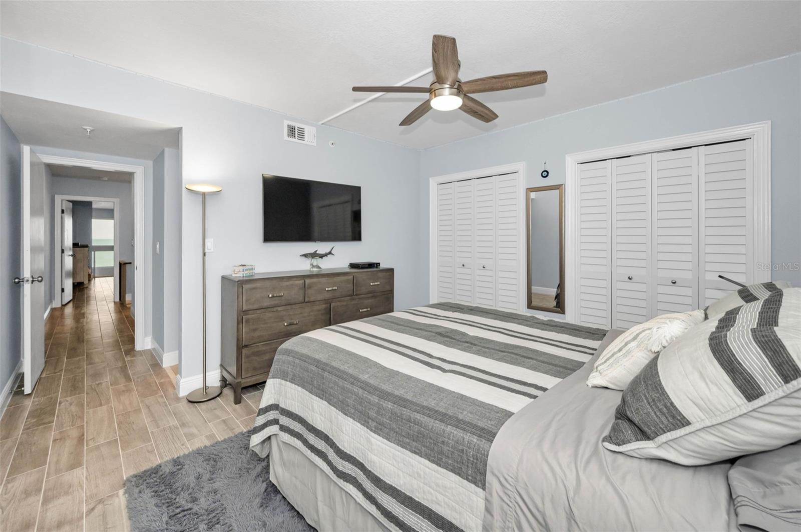 ..Upper  Floor Guest Suite .. Guest En- Suite Section Has a Hallway Door Separating it From the Master Suite. Guest Suite can Be Accessed From Stairs or Private 5th Floor Ext Door.Photo #2