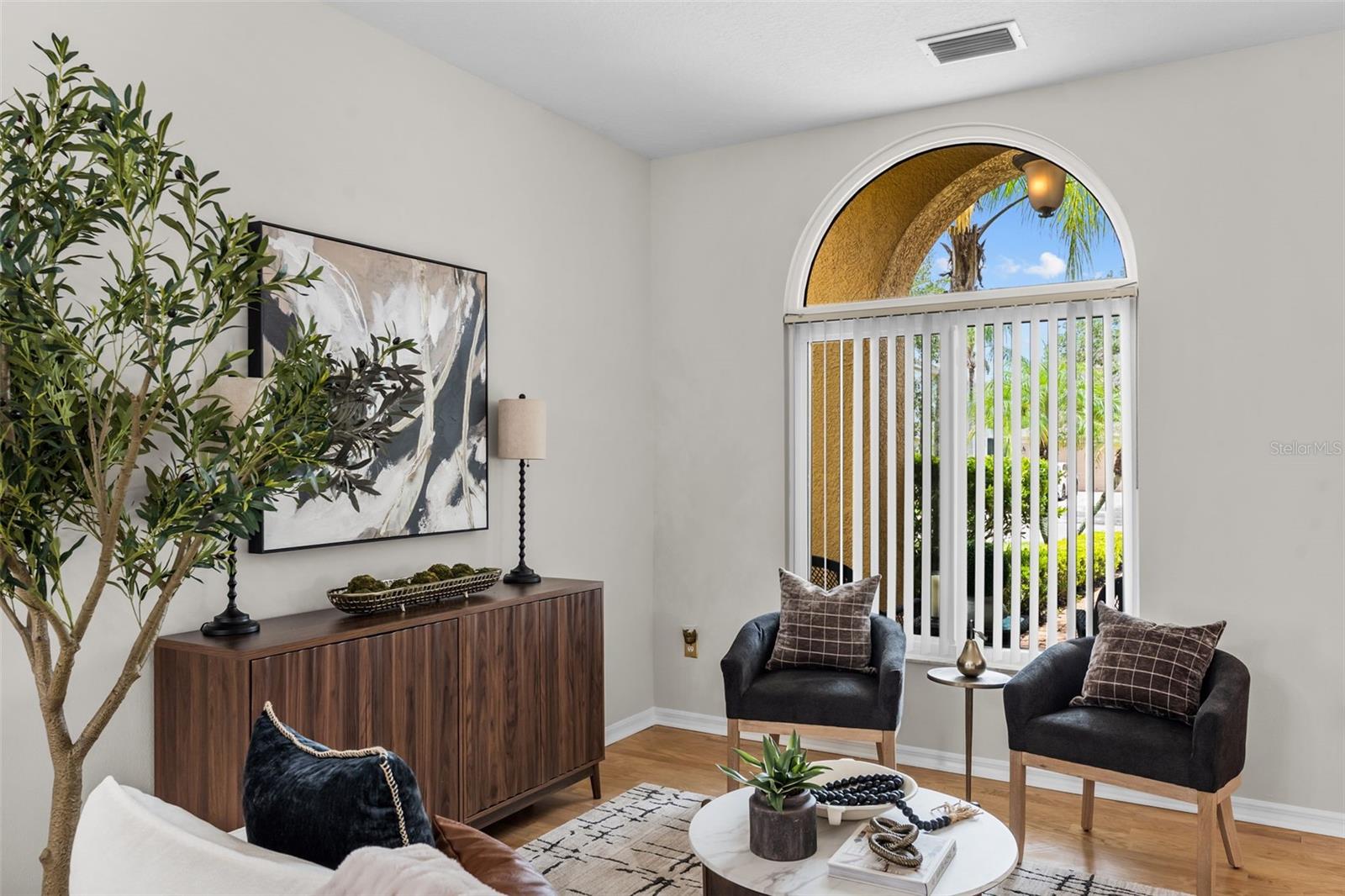 Lots of natural light from windows in home -