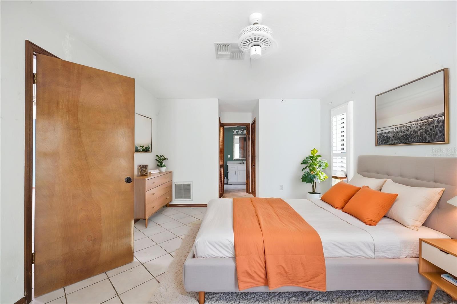 Virtually Staged Primary Bedroom