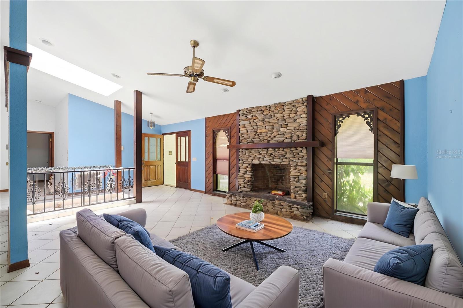 Virtually Staged Living Room