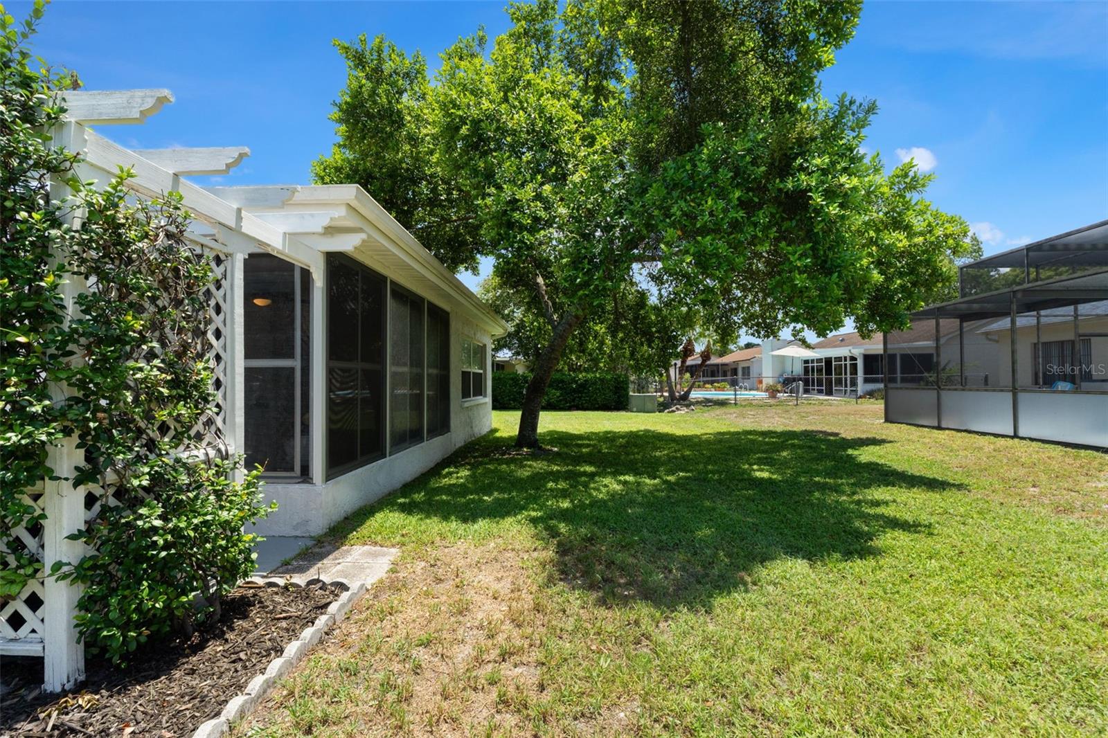 Rear of property