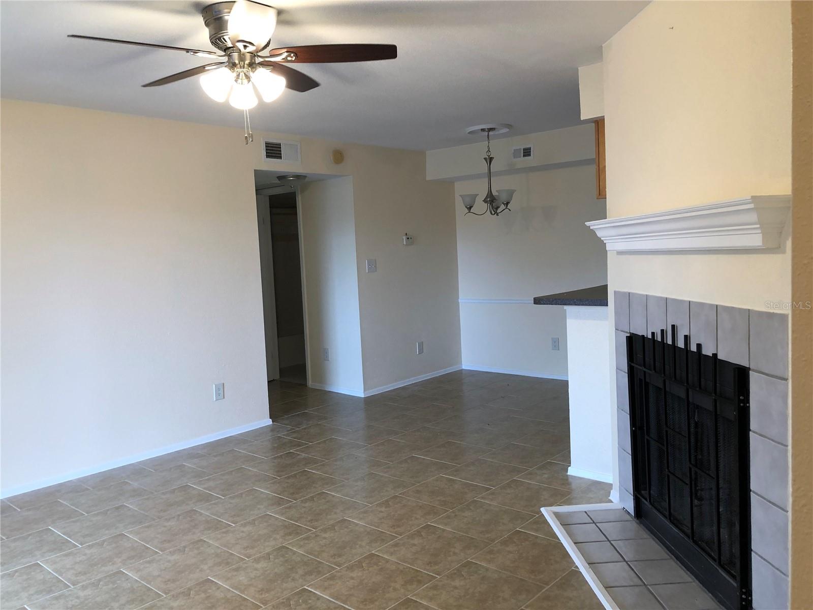 Open Living & Dining Area