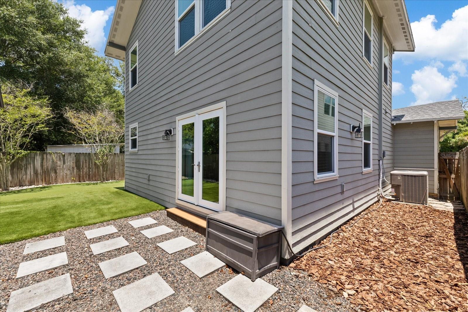 Shed and Pavers