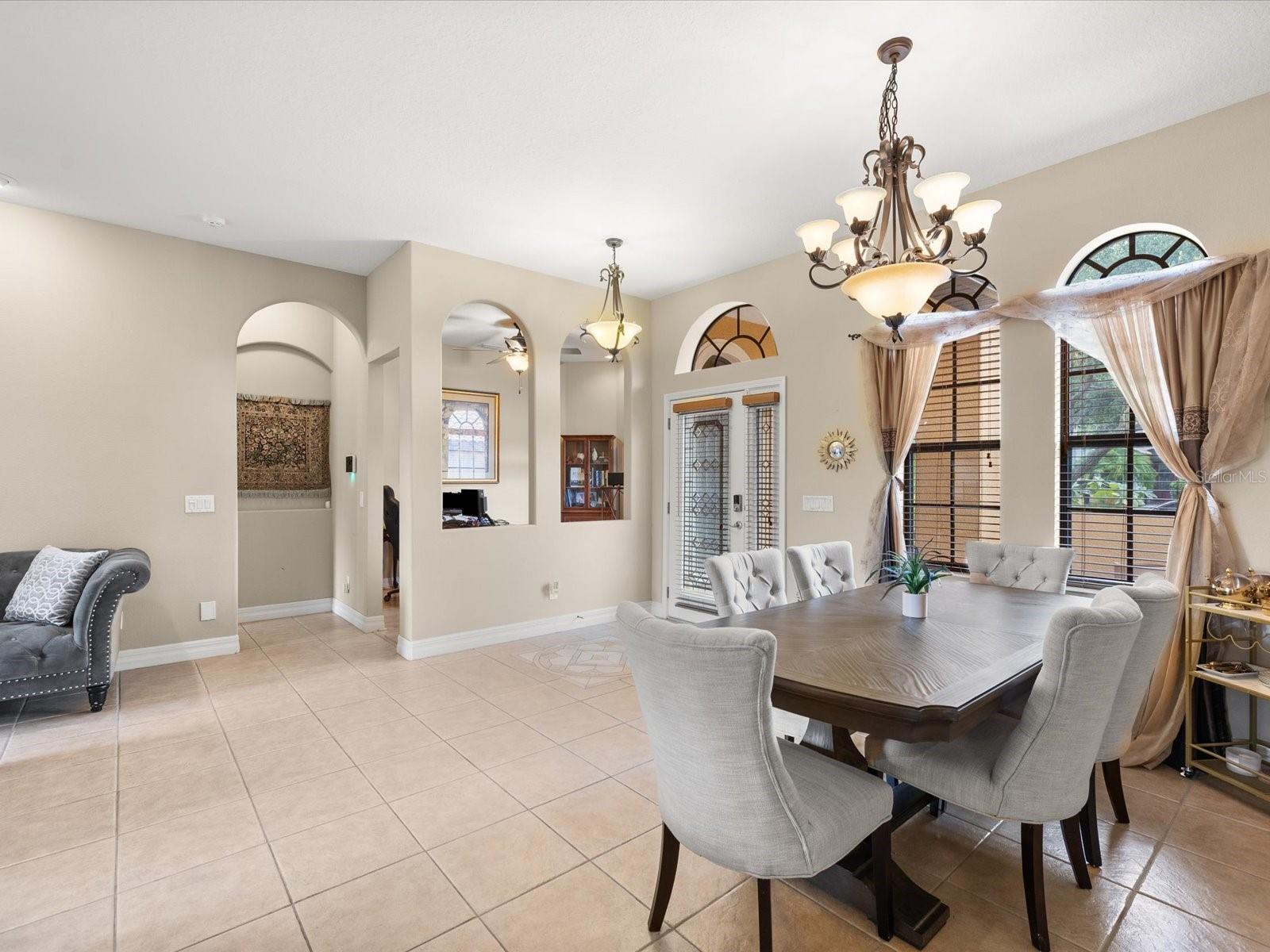 Front entry/Formal Dining and Office/Den Area