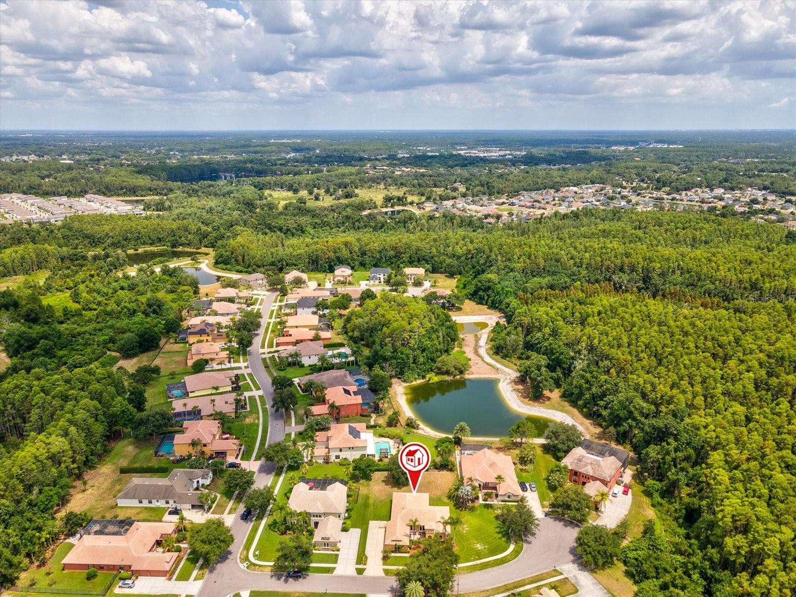 View of 3708 Marbury on a .4544 acre lot on a cul de sac