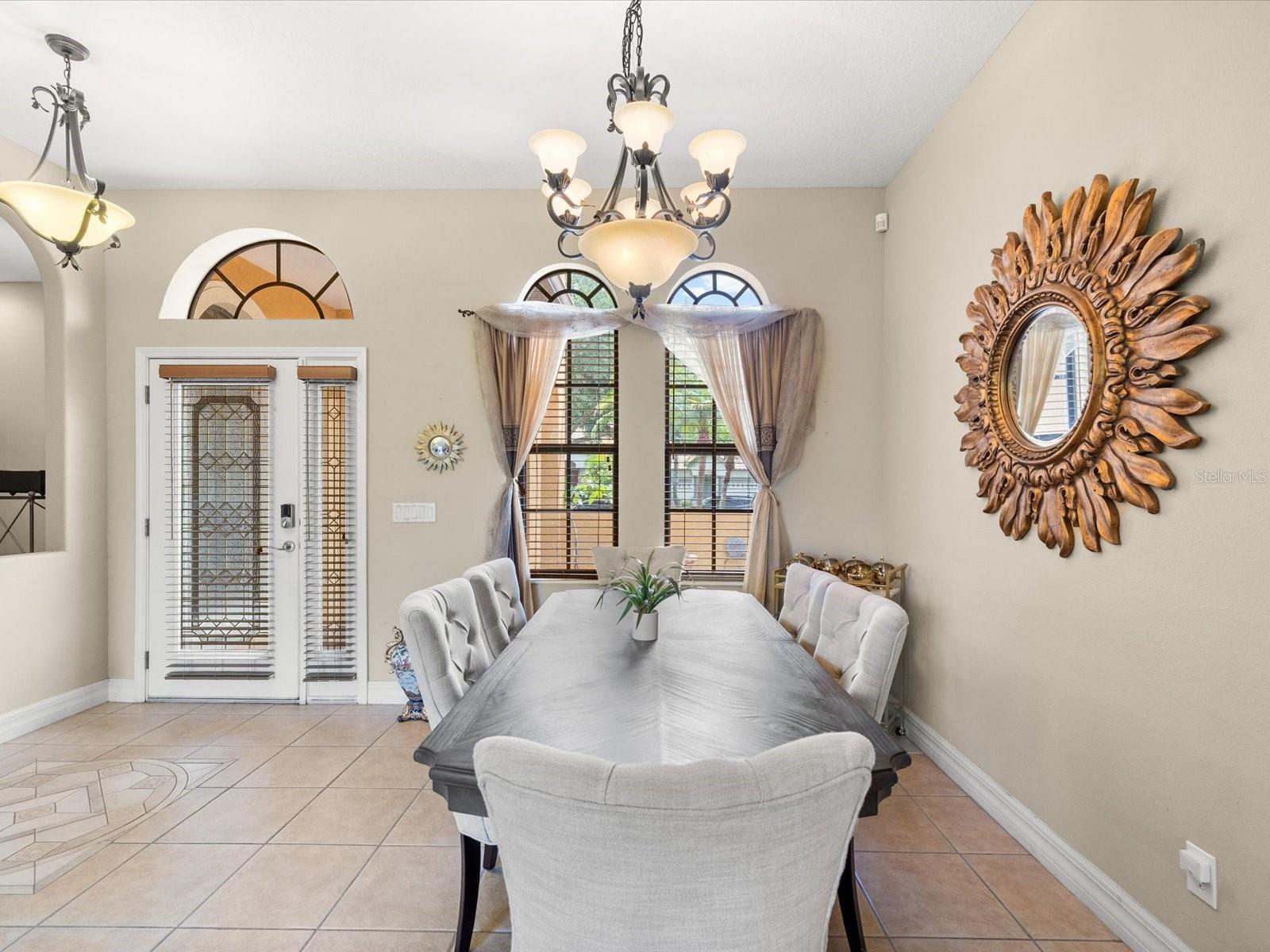 Front Entry and Formal Dining Area