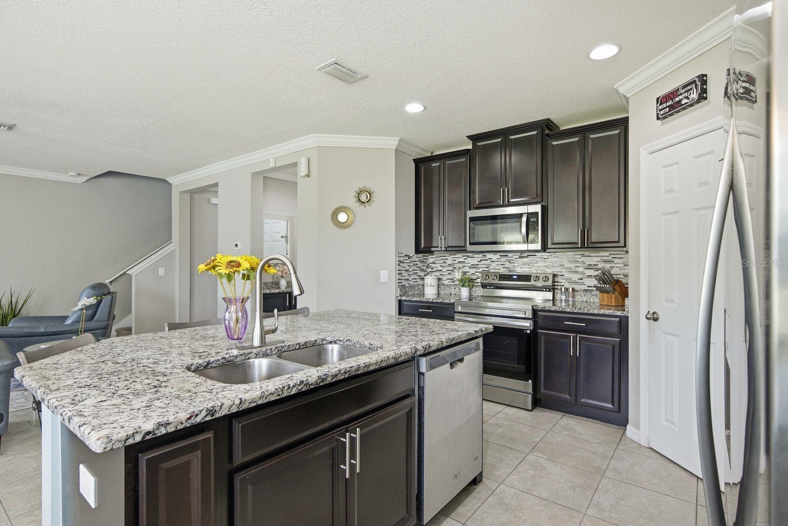 Kitchen Overlooking Living room