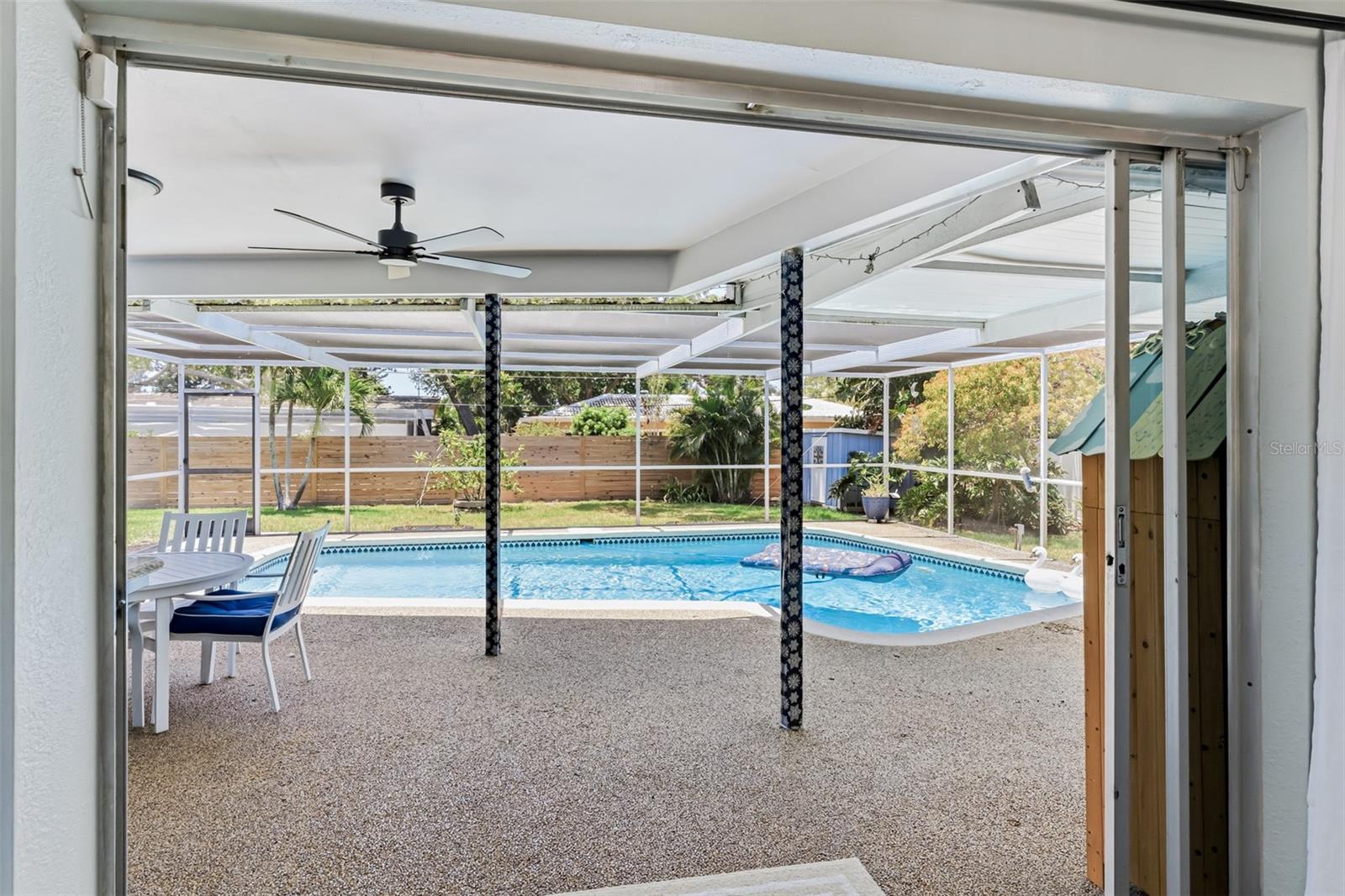 Doors open all the way to allow seamless indoor/outdoor living