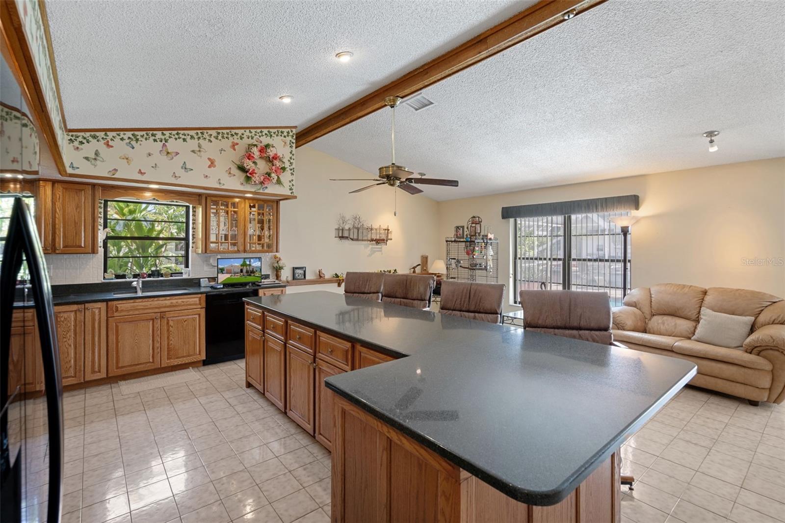 Kitchen Overlooking Living Room