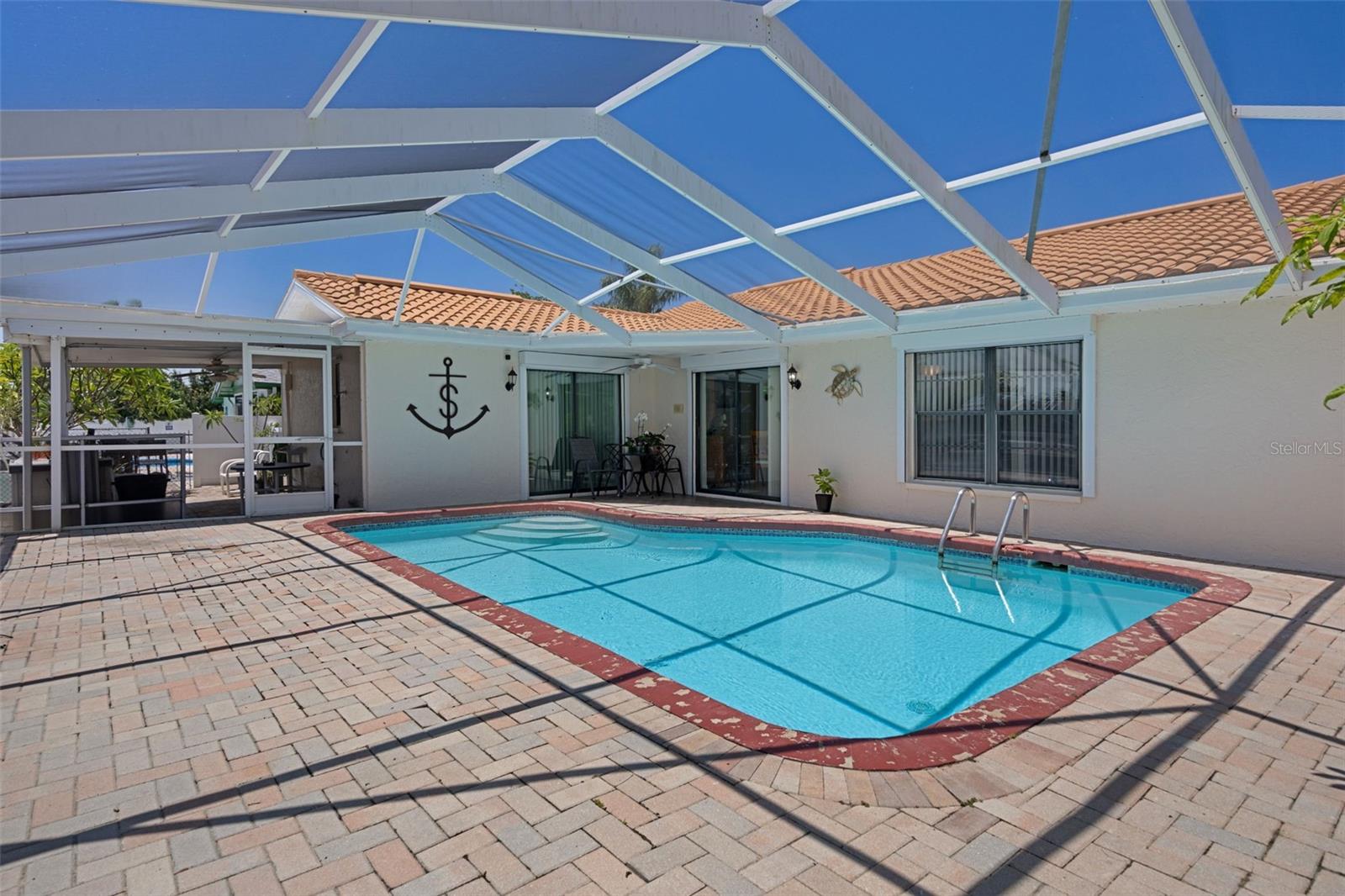Screened Pool with Paver Patio