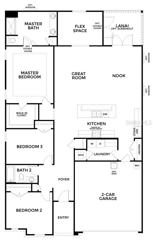 Floor Plan- Model home - actual features may vary.