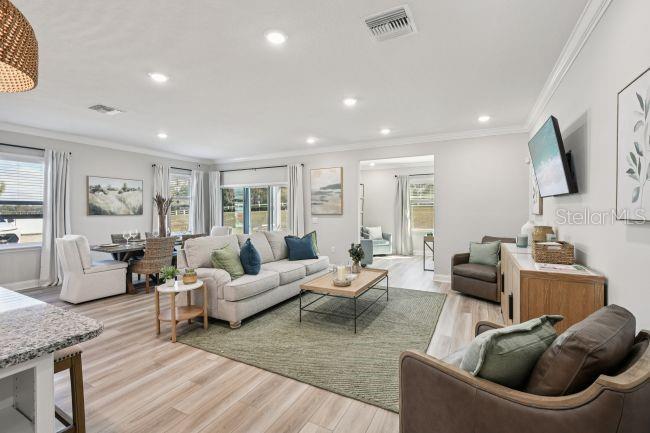 Model home - actual features may vary.