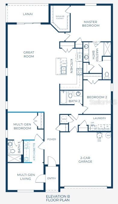 Floor Plan - Model home - actual features may vary.