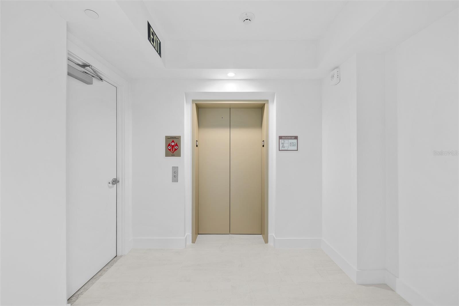 Elevator entryway