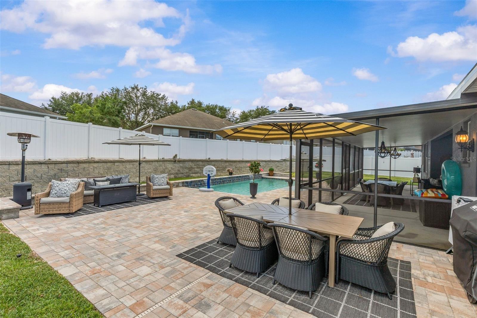 Paver and Lots of Space to Entertain