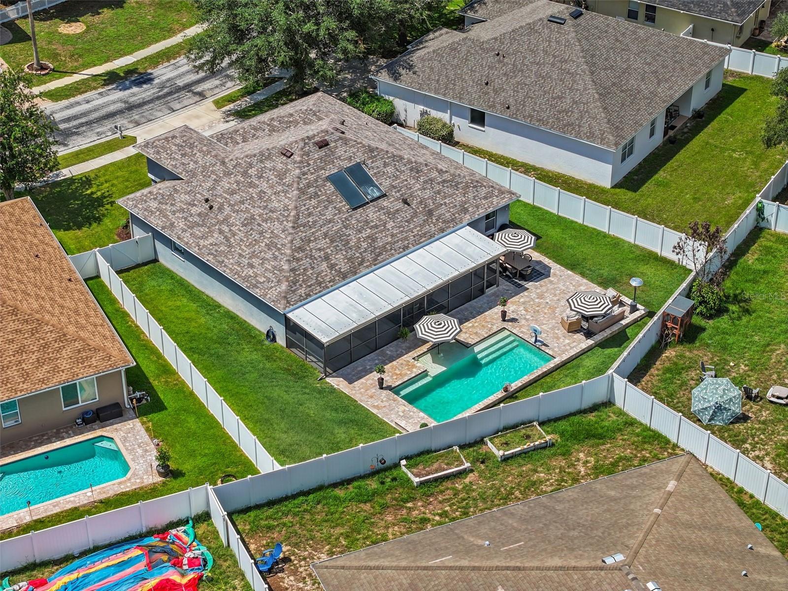 Aerial Of Backyard