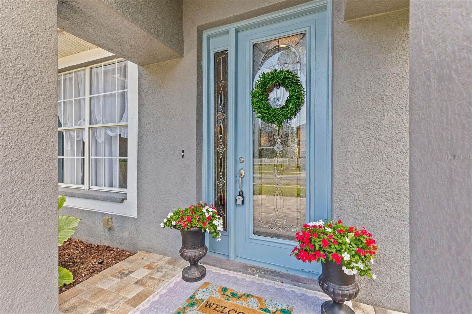 Glass Front door for lots of natural light