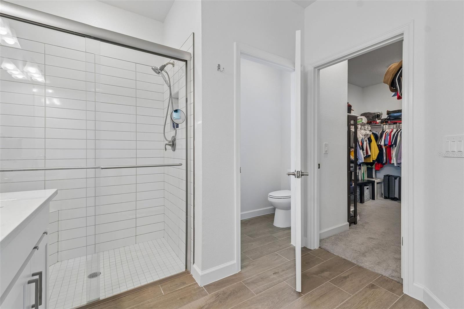 Owners bath and closet