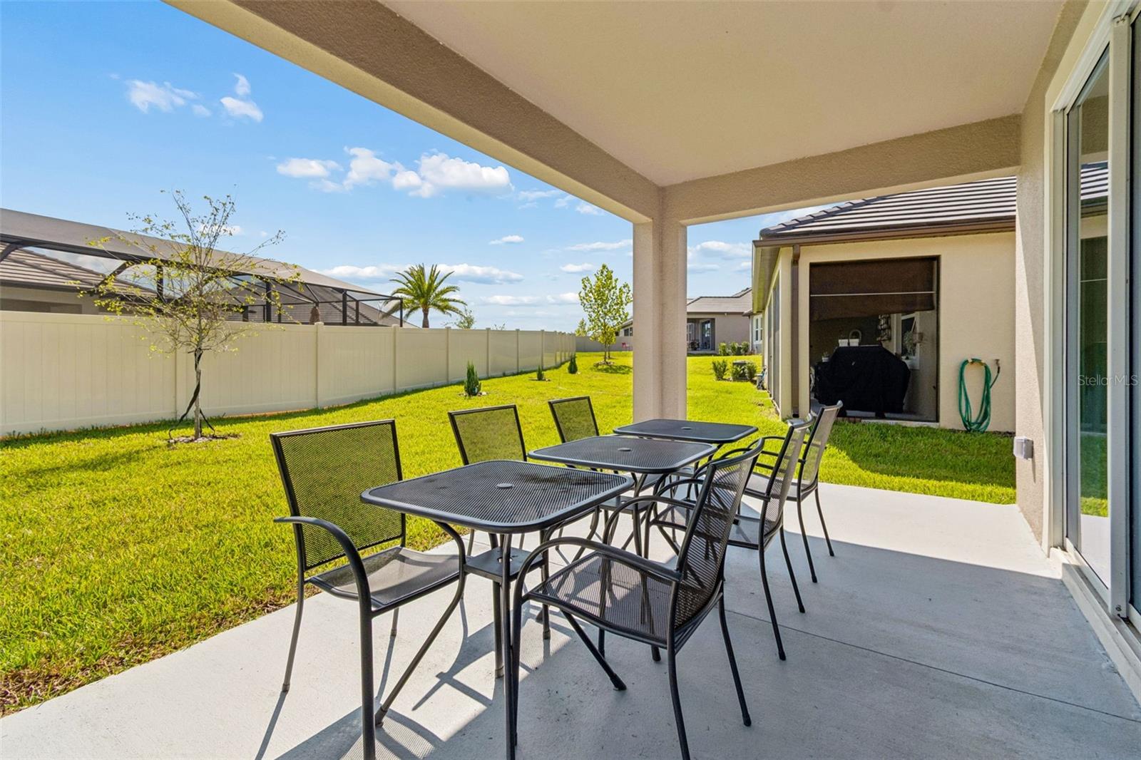 Large covered lanai